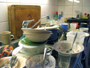 dishes 300x225 - The Joy of a Clean Kitchen