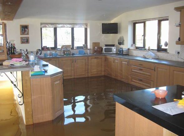 Water Damage in Kitchen